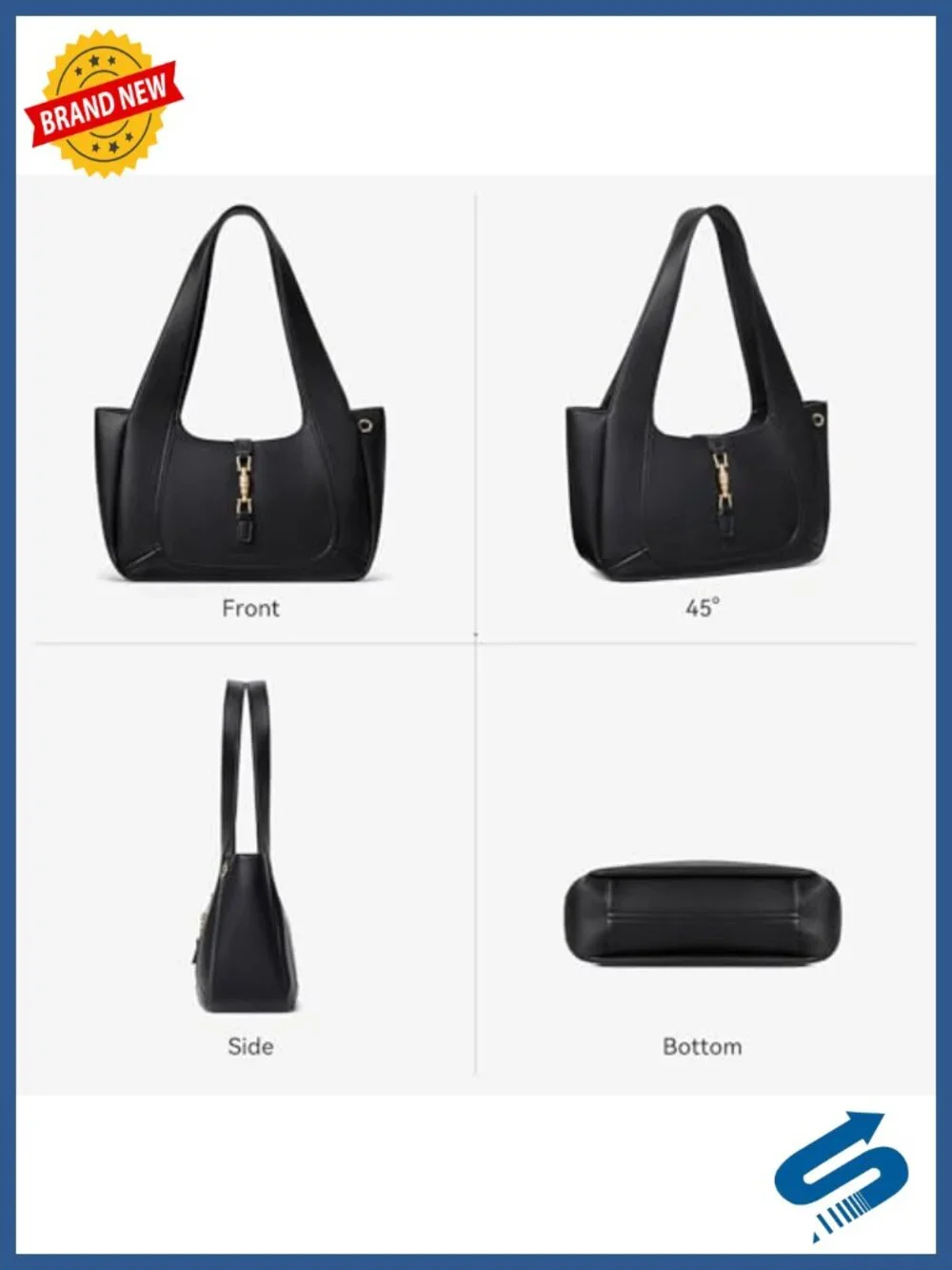 Faux Suede Vegan Leather Shoulder Bag Dumpling Tote Lightweight Gold Push-Lock